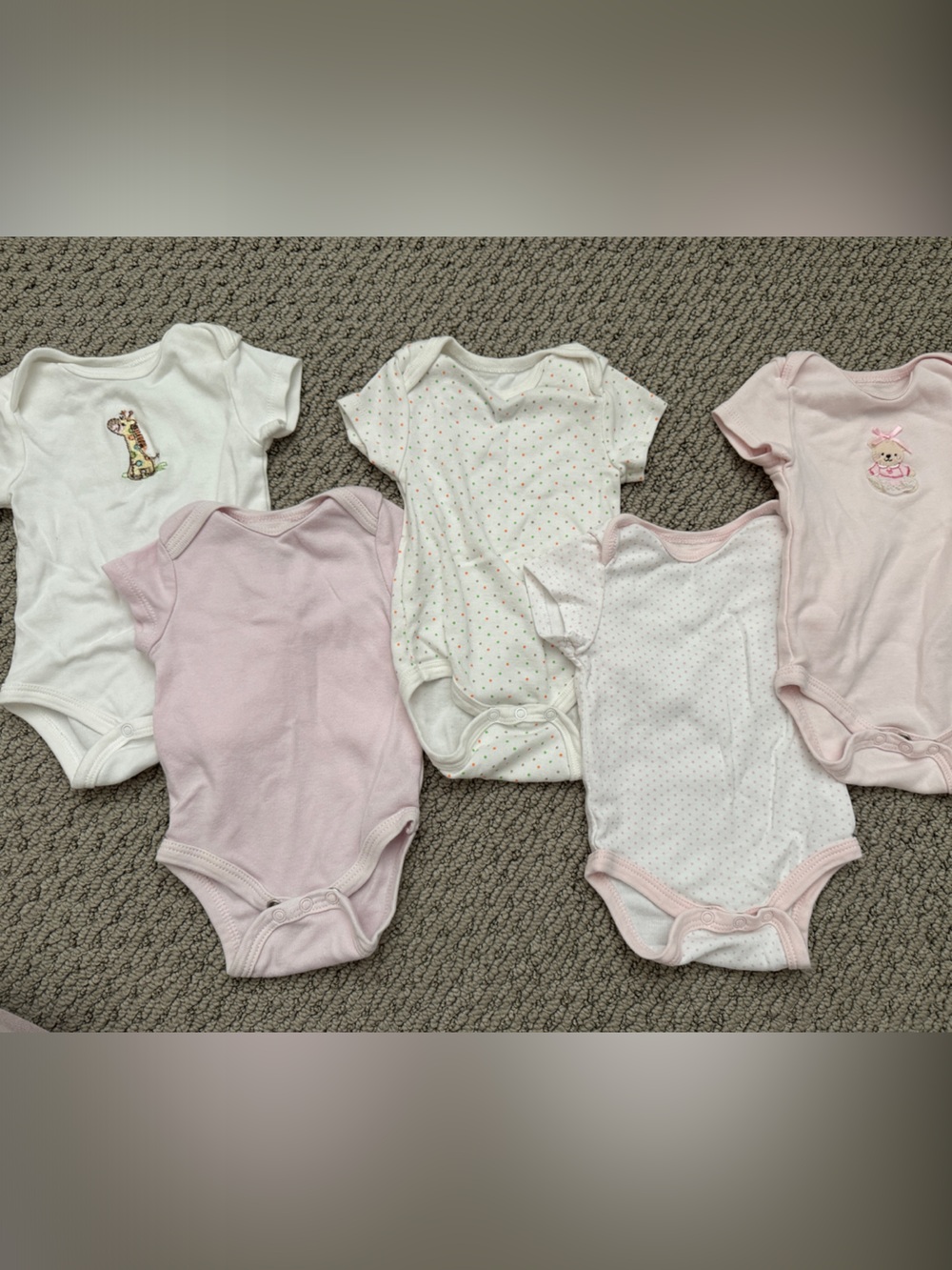 5 Little Me Newborn Onesies